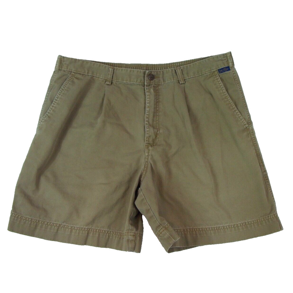Men's Tan Flat Front Shorts
